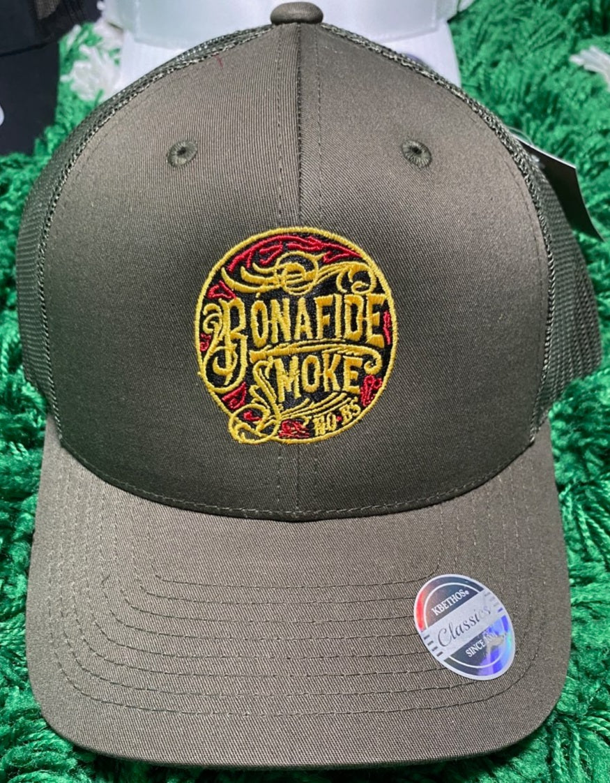 Bonafide Smoke Trucker Hat Olive