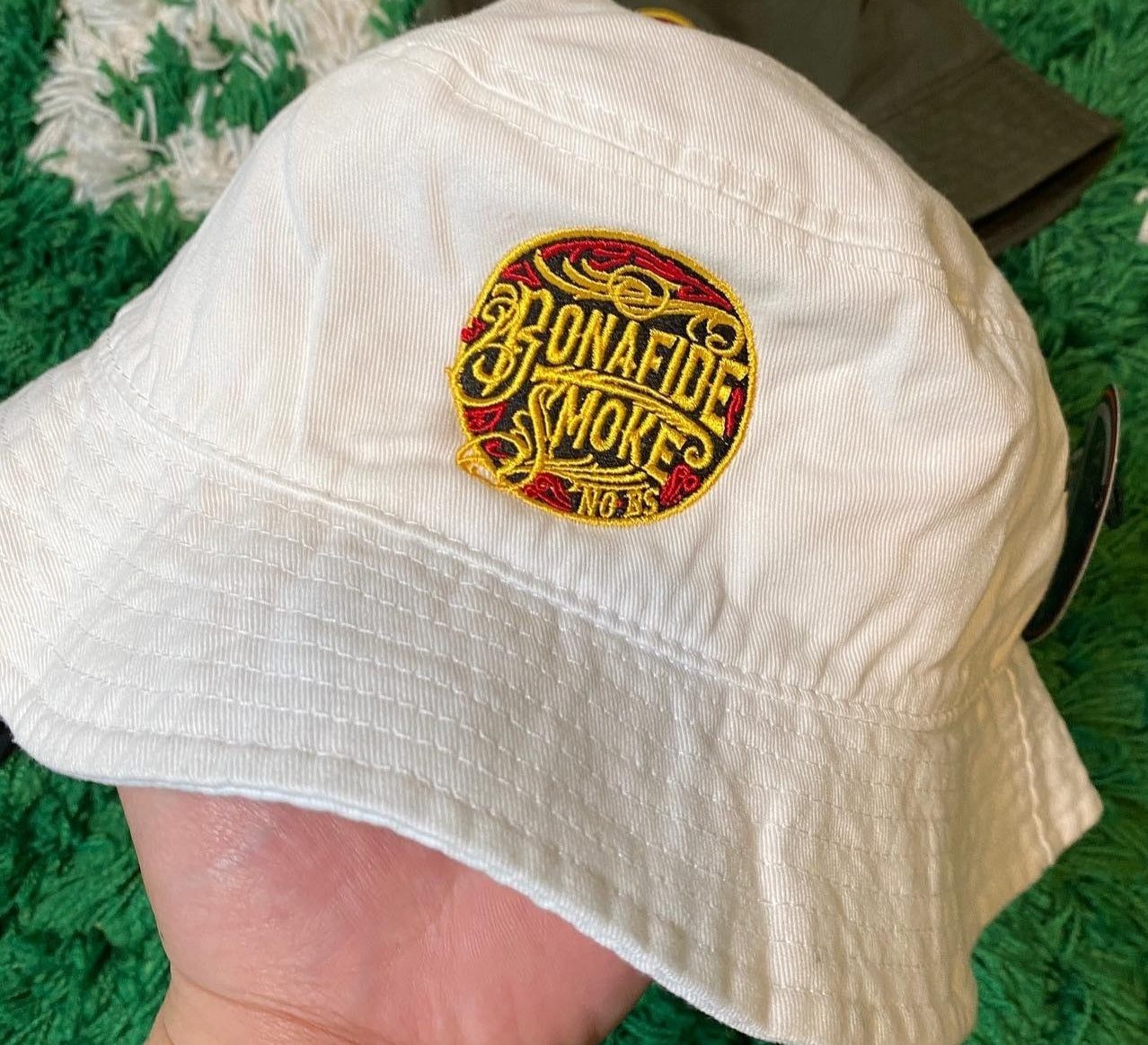 Bonafide Smoke Bucket Hat White