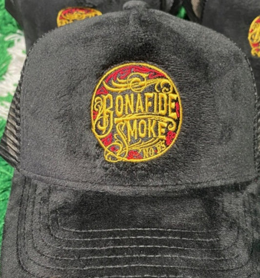 Bonafide Smoke Trucker Hat Black Velvet