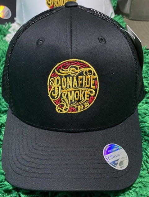Bonafide Smoke Trucker Hat Black